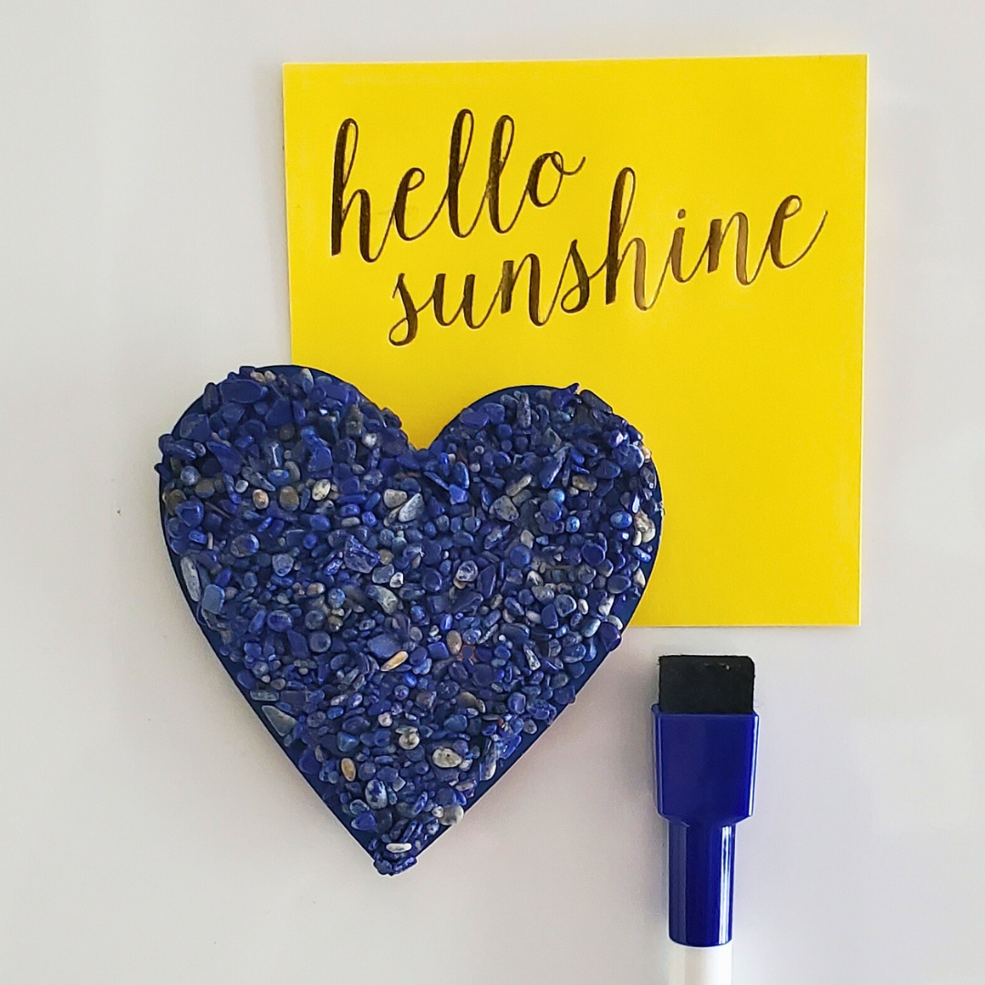 Heart Lapis Lazuli Magnet — Strength & Wisdom