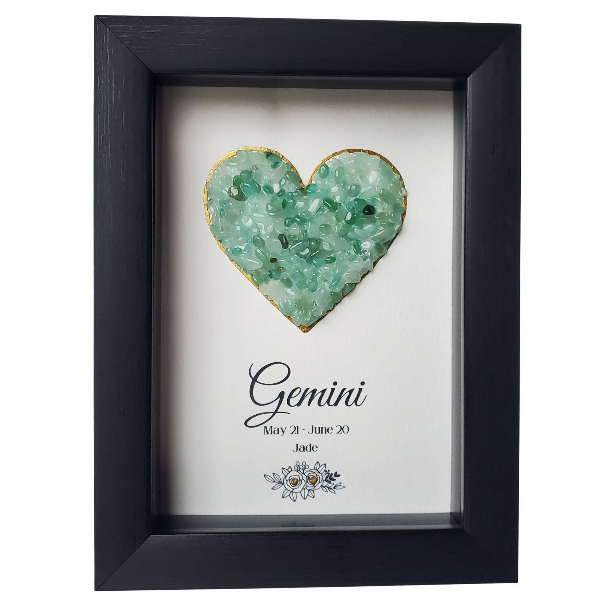 Gemini Jade Shadowbox Art