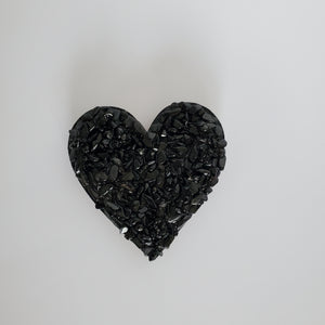Heart Black Tourmaline Magnet