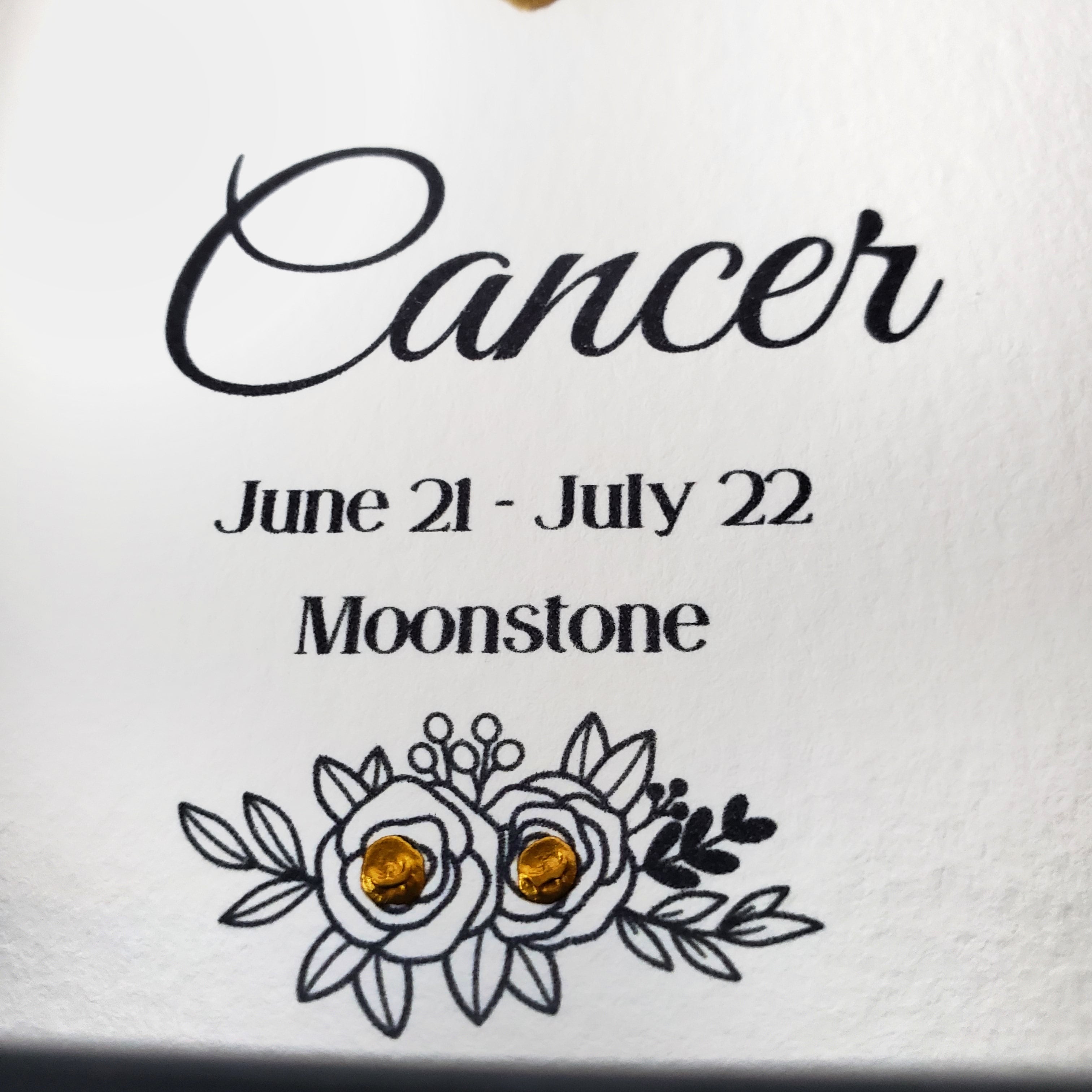 Cancer Moonstone Shadowbox Art