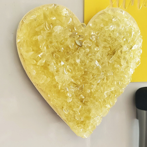 Heart Citrine Magnet— Abundance & Success