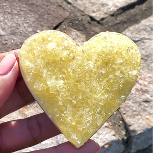 Heart Citrine Magnet— Abundance & Success