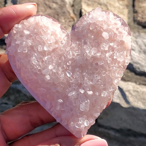 Rose Quartz Heart Magnet — Love & Harmony