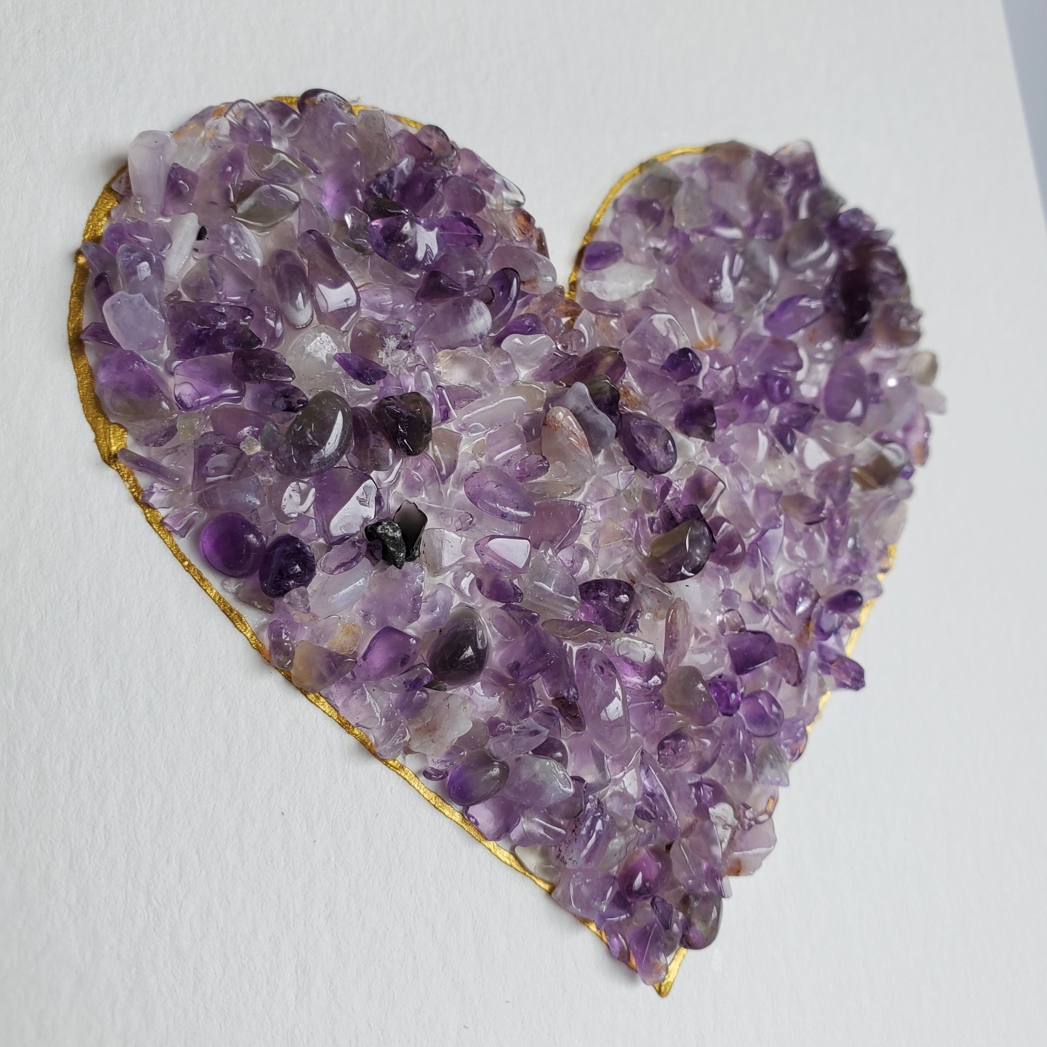 Virgo Amethyst Birthstone Shadowbox Art