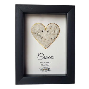 Cancer Moonstone Shadowbox Art