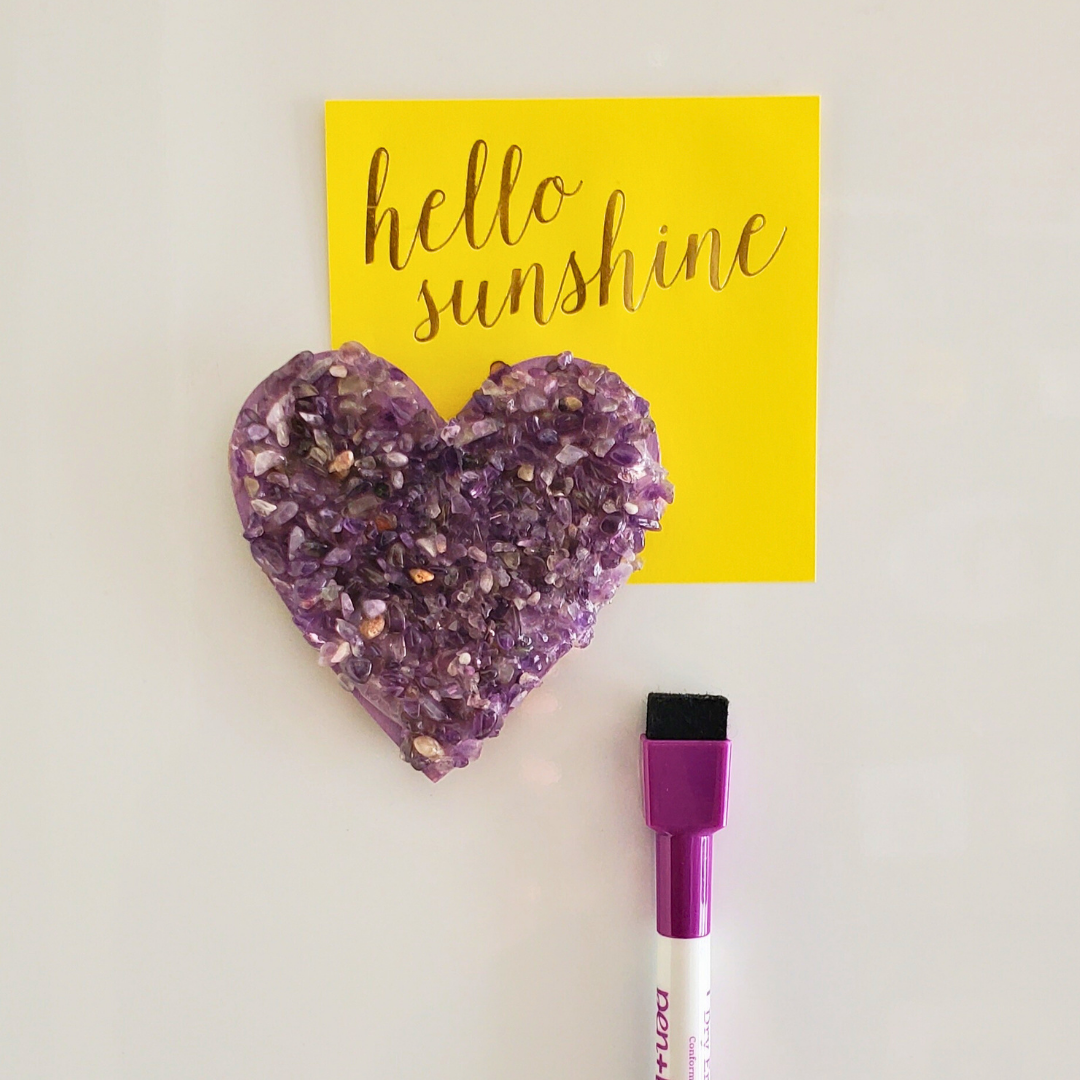 Heart Amethyst Magnet— Tranquility & Protection