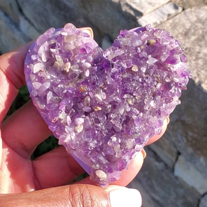 Heart Amethyst Magnet— Tranquility & Protection